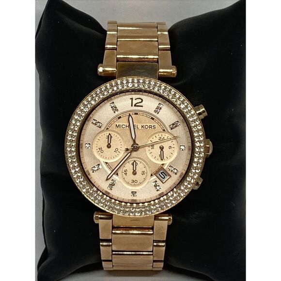 Michael Kors MK5538 Women's Gold Stainless Steel Quartz Analog Dial Watch GE520 - Picture 1 of 12